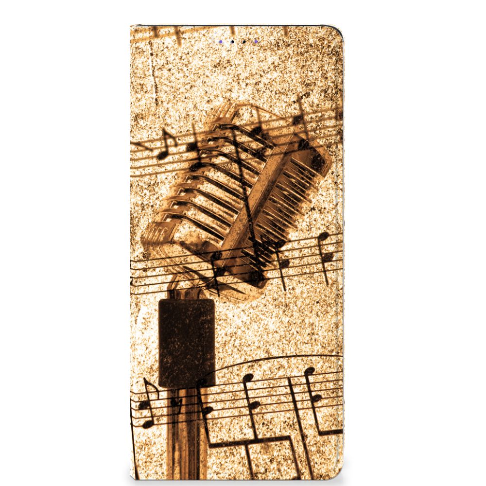 Samsung Galaxy A22 5G Stand Case Bladmuziek