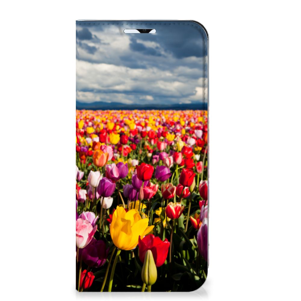 Samsung Galaxy A23 Smart Cover Tulpen kleurrijk tulpen bloemen aanzicht
