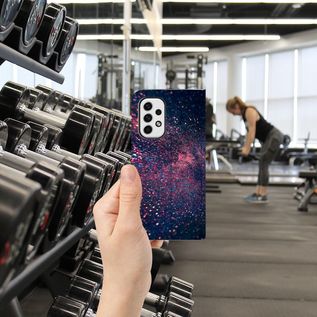 Samsung Galaxy A23 Stand Case Stars sterren ontwerp hand gym