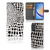 Samsung Galaxy A24 4G Telefoonhoesje met Pasjes Slangenprint slangenprint design zwart wit aanzicht
