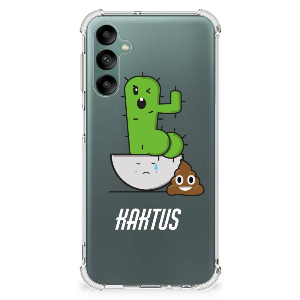 Samsung Galaxy A24 Stevig Bumper Hoesje Cactus Poo telefoonhoesje cactus design afbeelding