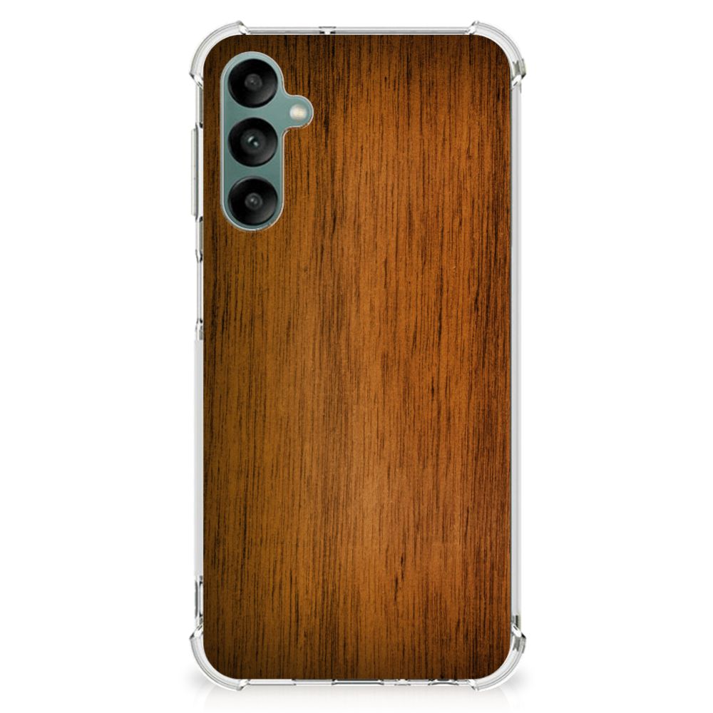 Samsung Galaxy A24 Stevig Telefoonhoesje Donker Hout B2C Telecom