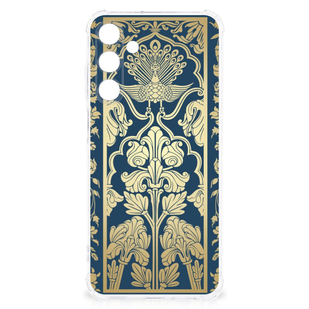 Samsung Galaxy A25 Case Beige Flowers ontwerp voorkant
