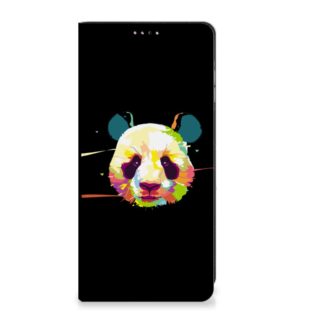 Samsung Galaxy A25 Magnet Case Panda Color voorkant panda kleurvol