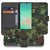 Samsung Galaxy A26 Army Dark Book Case army dark boek case voorzijde en achterzijde