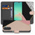 Samsung Galaxy A26 Black Pink Shapes Book Case book case ontwerp voorkant en achterkant