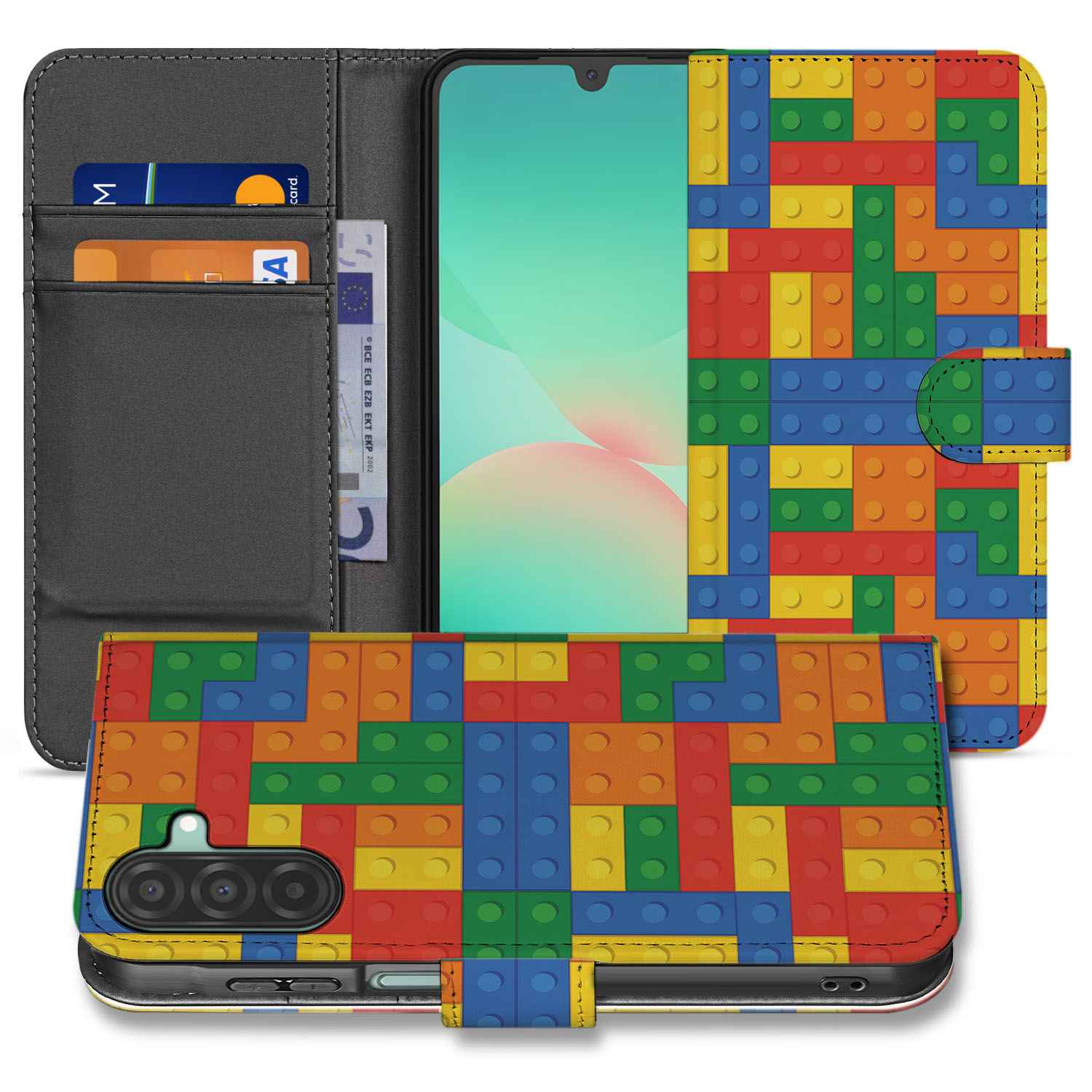Samsung Galaxy A26 Blokken Book Case designnaam voorkant