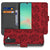 Samsung Galaxy A26 Red Roses Book Case bookcase rozen design voorkant