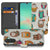 Samsung Galaxy A26 Vrolijke Uilen Book Case vrolijke uilen design voorkant