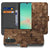 Samsung Galaxy A26 Wooden Cubes Book Case houten blokken ontwerp vooraanzicht