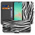 Samsung Galaxy A26 Zebra Book Case zebra design voorkant achterkant