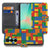 Samsung Galaxy A27 bookcase Blokken, voorkant met gesloten klep