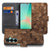 Samsung Galaxy A27 bookcase Wooden Cubes, voorkant met gesloten klep