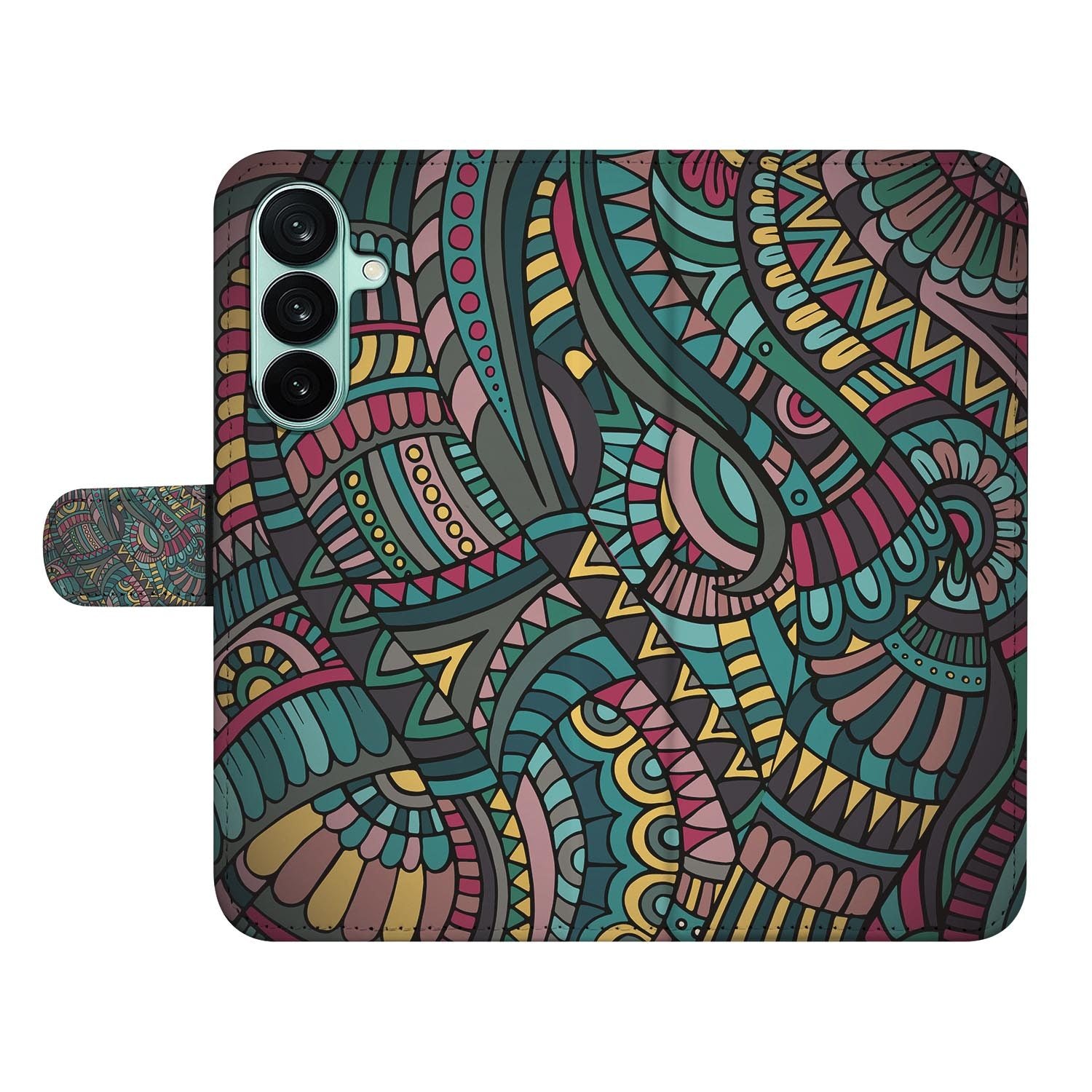 Samsung Galaxy A27 bookcase Aztec, open met pasjesvakken