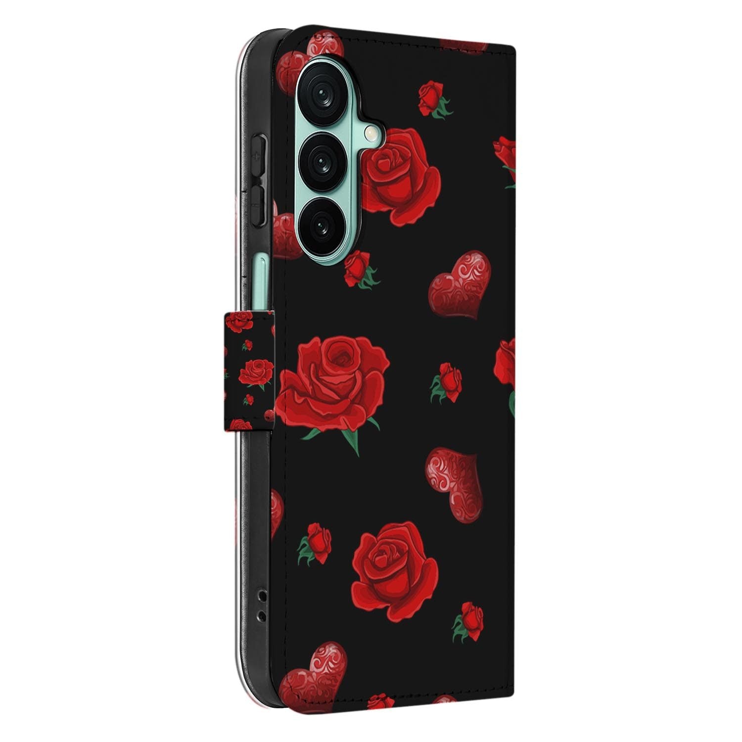 Samsung Galaxy A27 bookcase Valentine, detail van het stiksel
