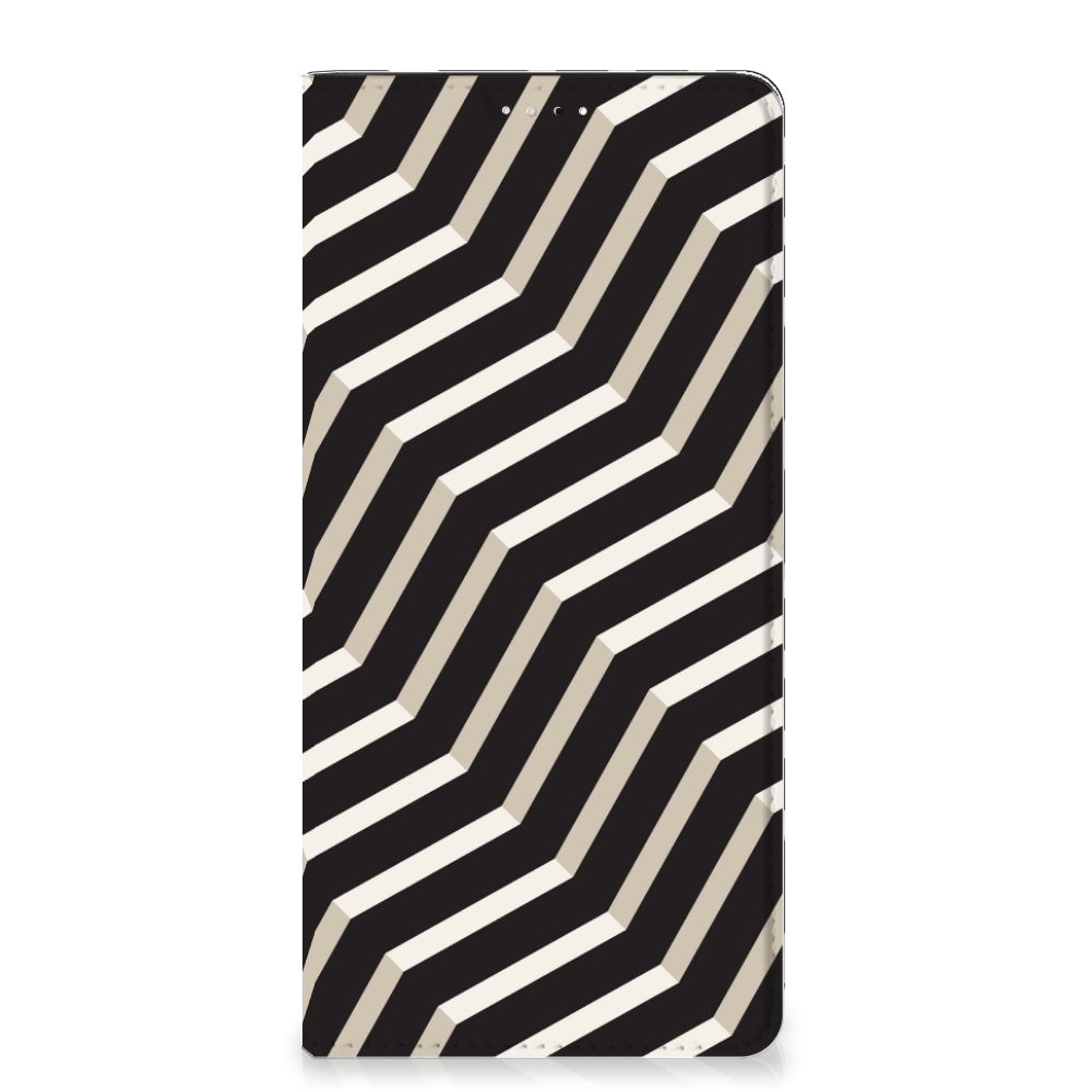 Samsung Galaxy A33 5G Stand Case Illusion print design zwart wit