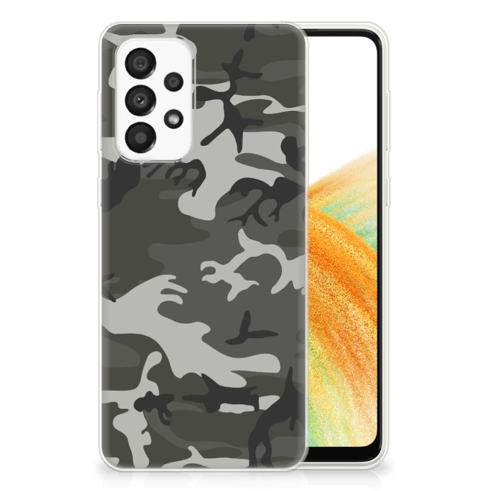 Samsung Galaxy A33 5G TPU bumper Army Light camouflage achterzijde