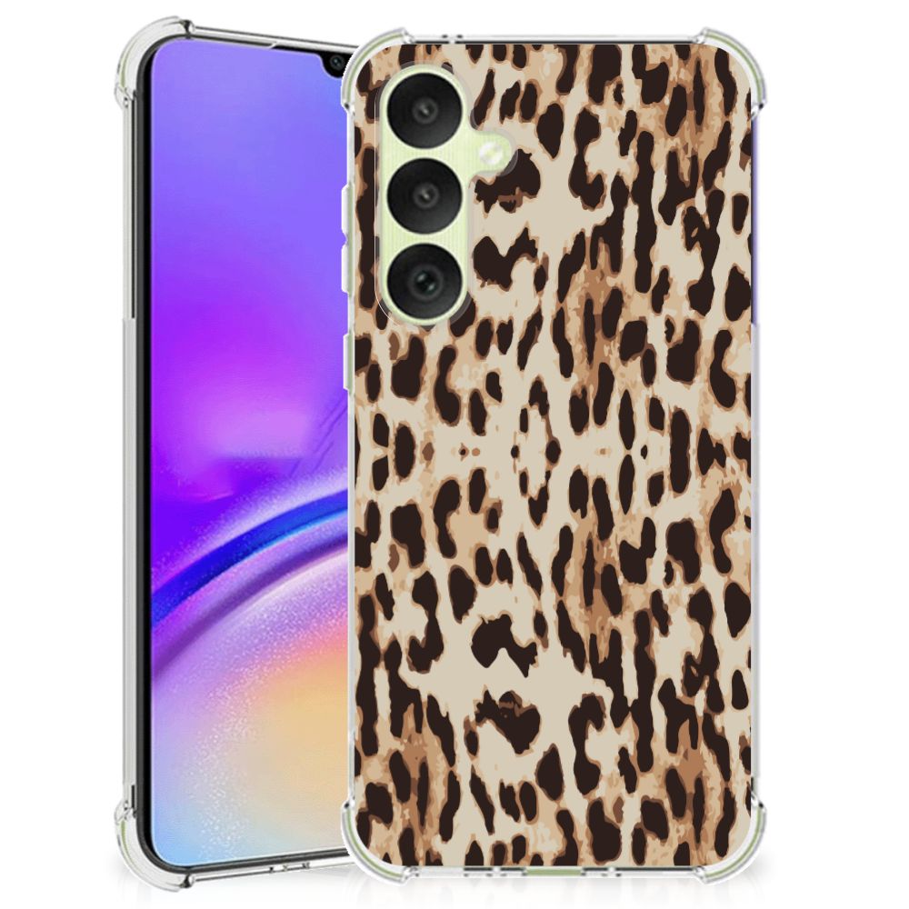 Samsung Galaxy A35 Case Anti-shock Leopard achterkant design