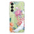 Samsung Galaxy A35 TPU Hoesje Bird Flowers ontwerp bloemen vogels achterkant