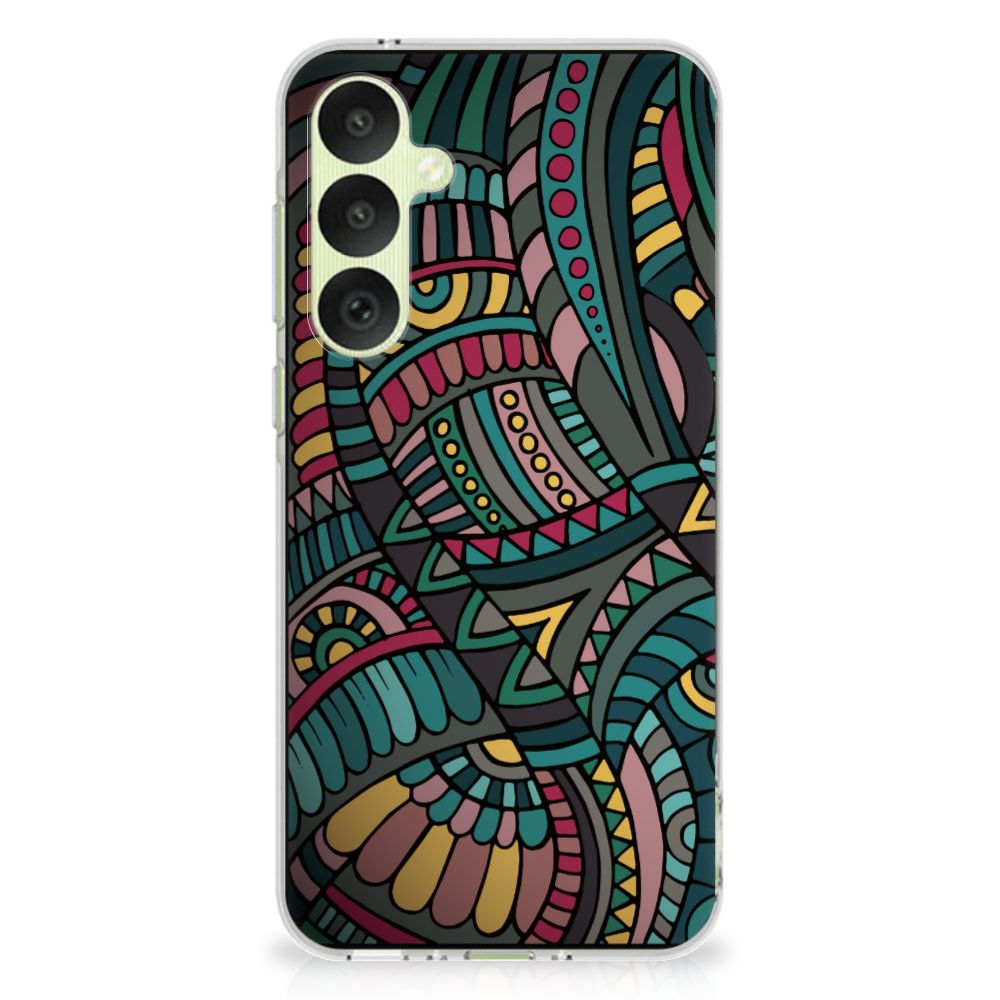Samsung Galaxy A35 TPU bumper Aztec achterkant kunstzinnig design