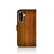 Samsung Galaxy A36 Book Style Case Donker Hout book style case houtprint achteraanzicht