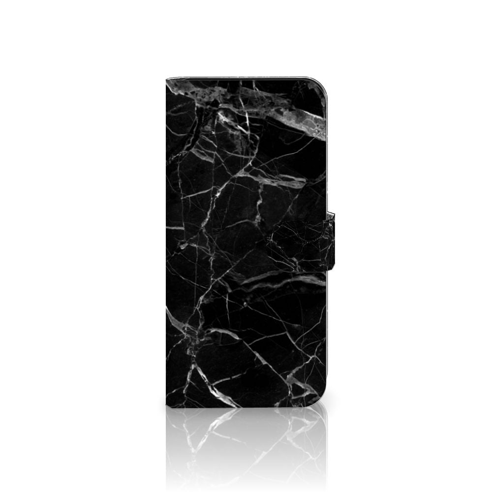 Samsung Galaxy A36 Bookcase Marmer Zwart bookcase zwart marmer voorkant
