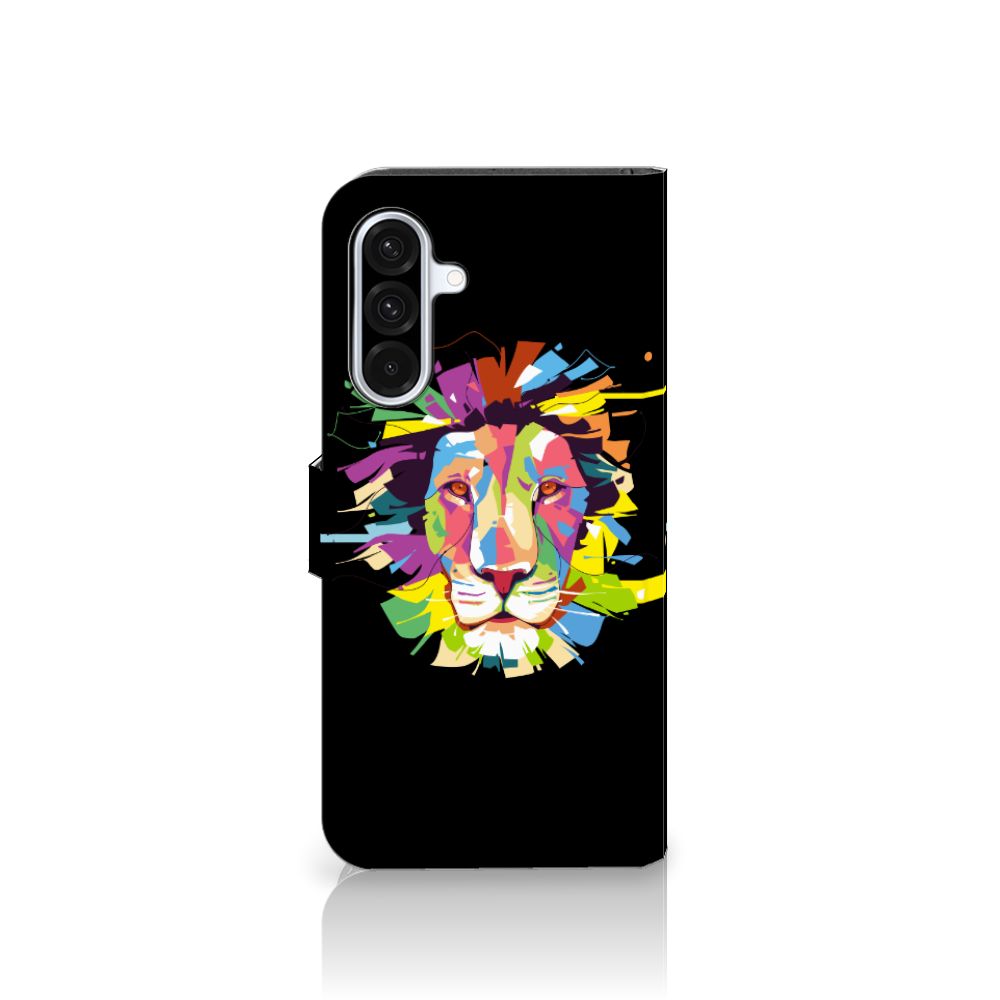 Samsung Galaxy A36 Leuk Hoesje Lion Color design vooraanzicht