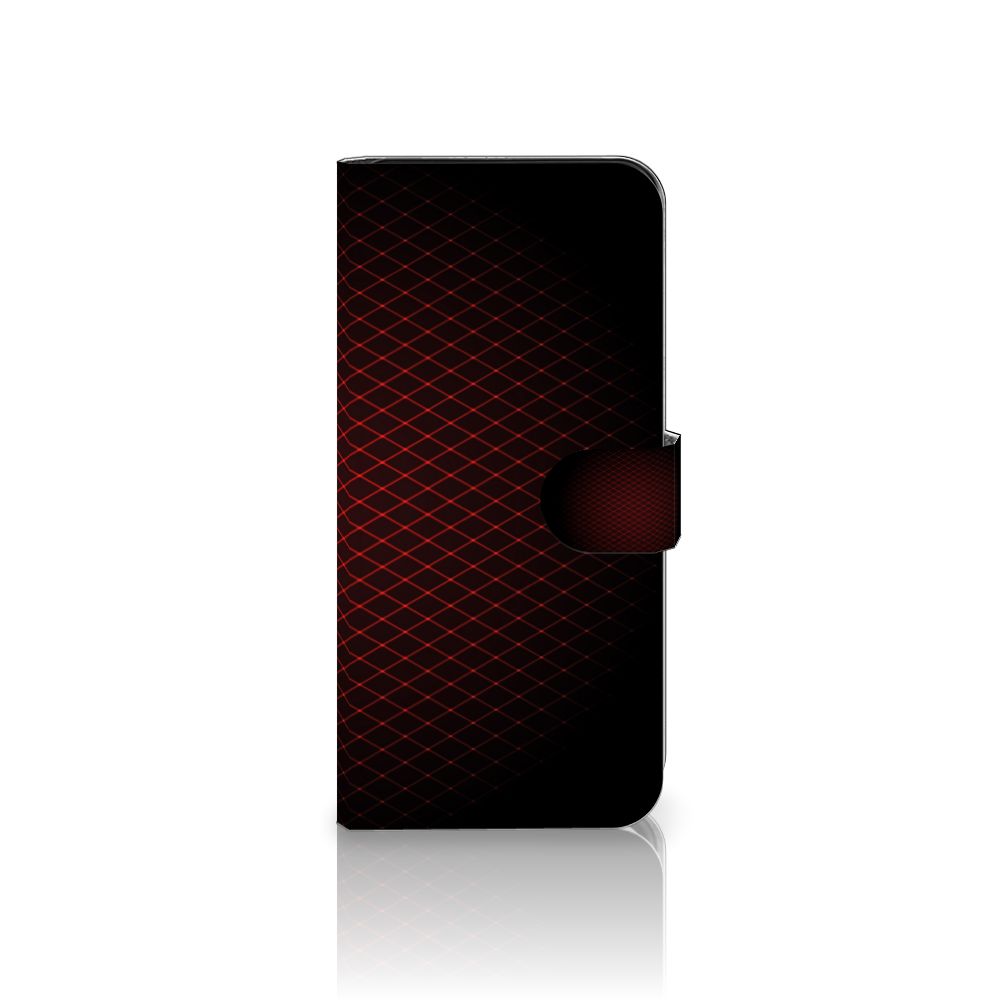 Samsung Galaxy A36 Telefoon Hoesje Geruit Rood design geruit aanzicht