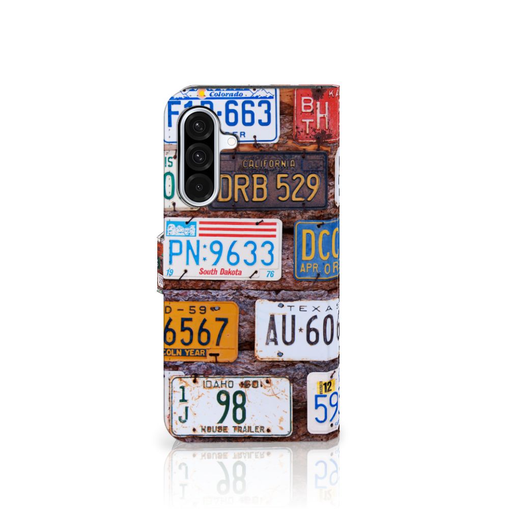 Samsung Galaxy A36 Telefoonhoesje met foto Kentekenplaten design kentekenplaten aanzicht