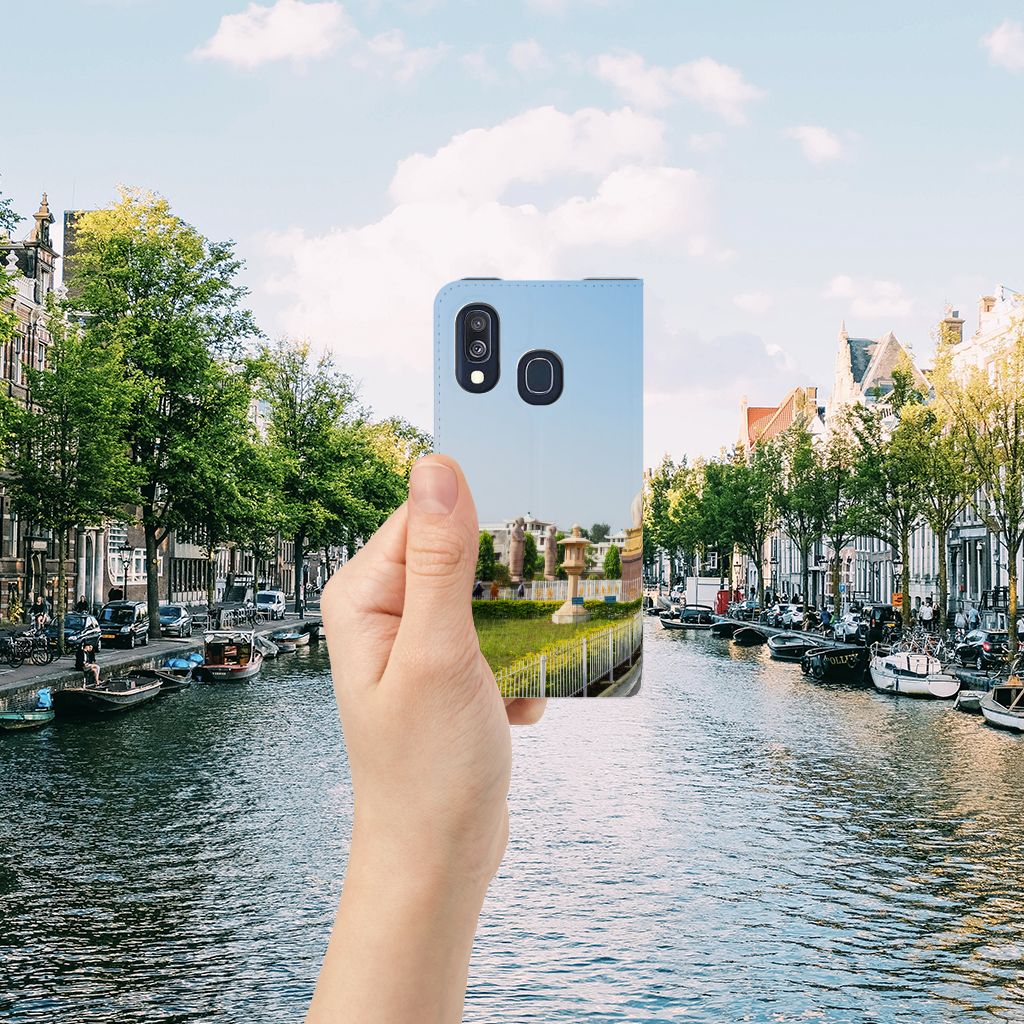 Samsung Galaxy A40 Book Cover Boeddha
