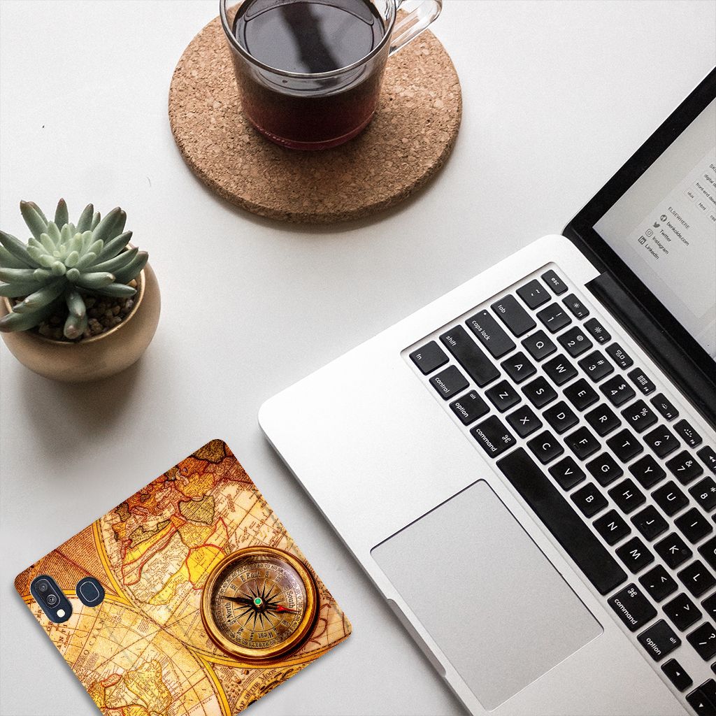 Samsung Galaxy A40 Book Cover Kompas
