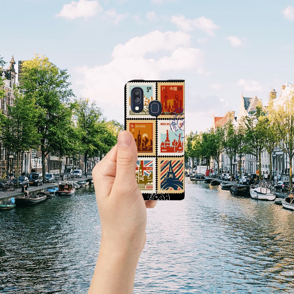 Samsung Galaxy A40 Book Cover Postzegels