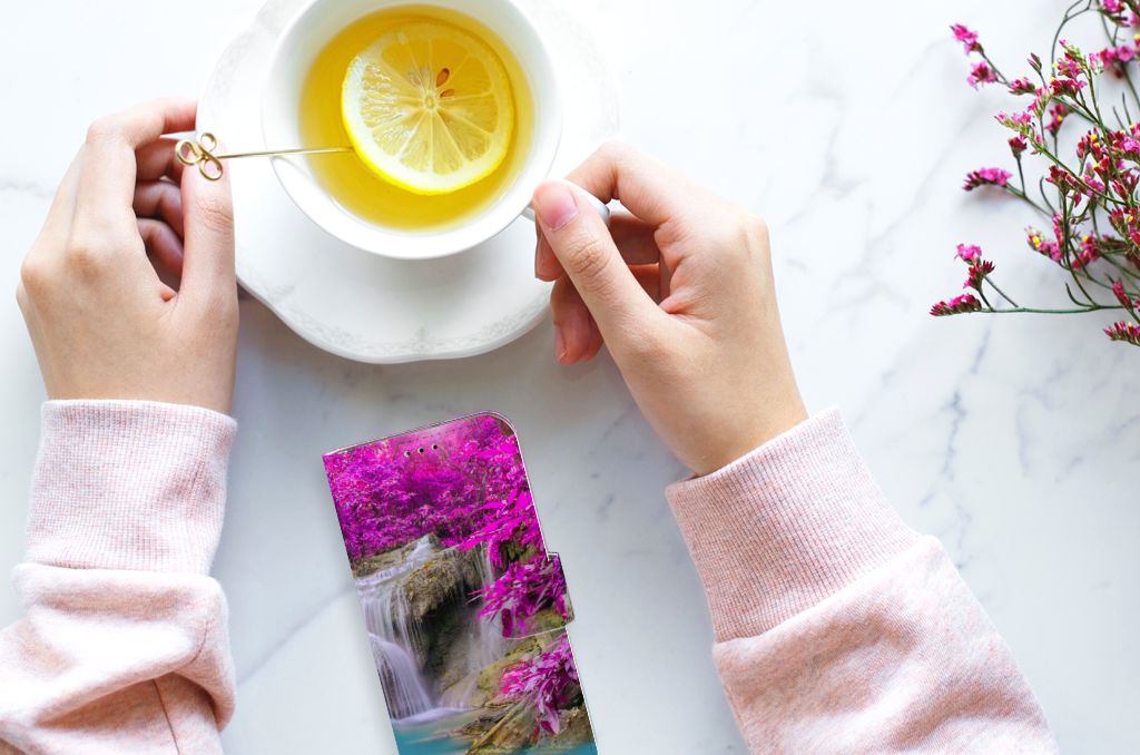 Samsung Galaxy A40 Flip Cover Waterval