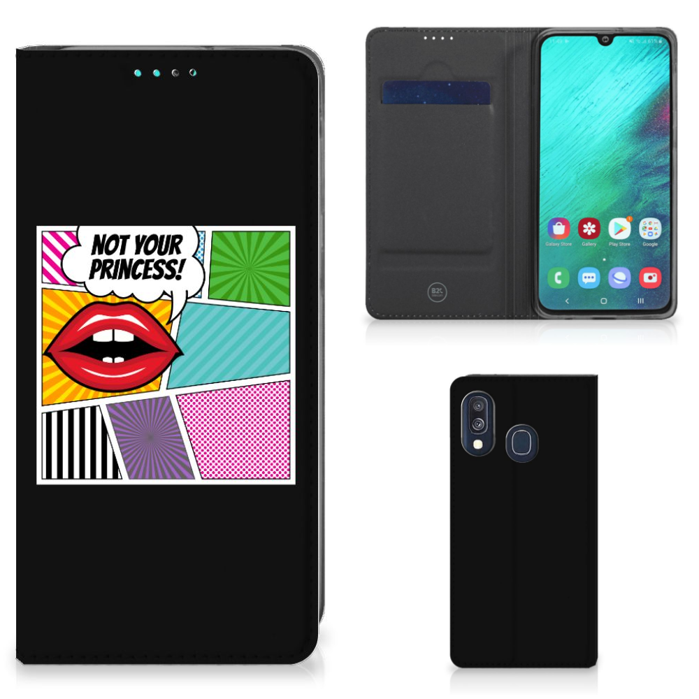Samsung Galaxy A40 Hippe Standcase Popart Princess