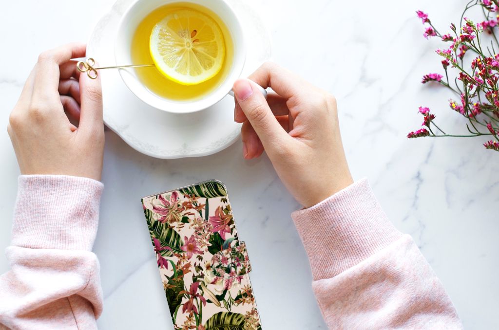 Samsung Galaxy A40 Hoesje Flowers