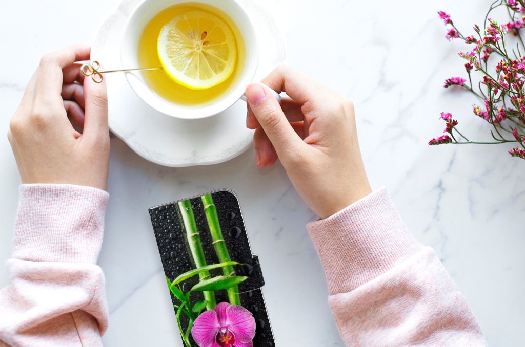 Samsung Galaxy A40 Hoesje Orchidee