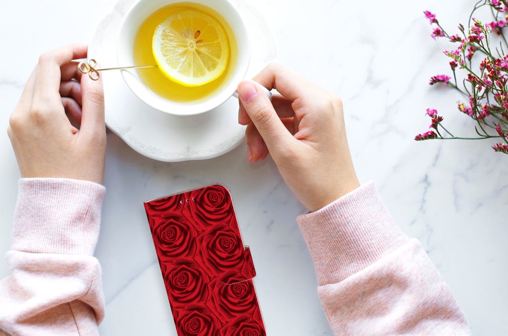 Samsung Galaxy A40 Hoesje Red Roses