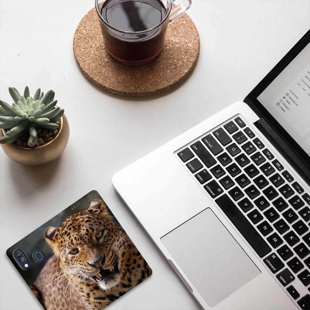 Samsung Galaxy A40 Hoesje maken Luipaard