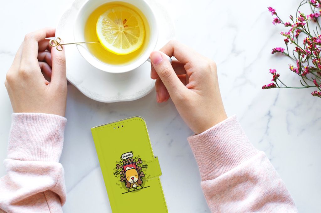 Samsung Galaxy A40 Leuk Hoesje Doggy Biscuit