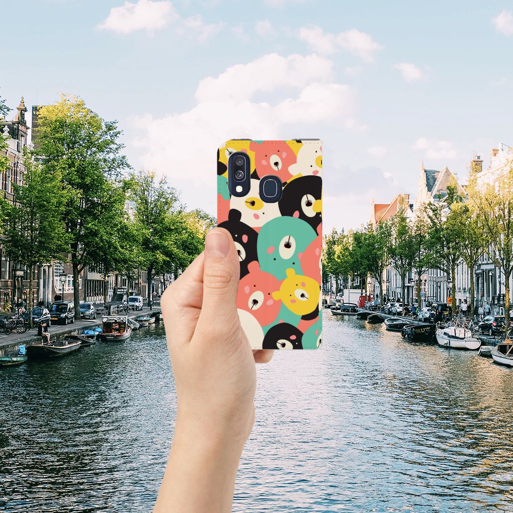 Samsung Galaxy A40 Magnet Case Bears