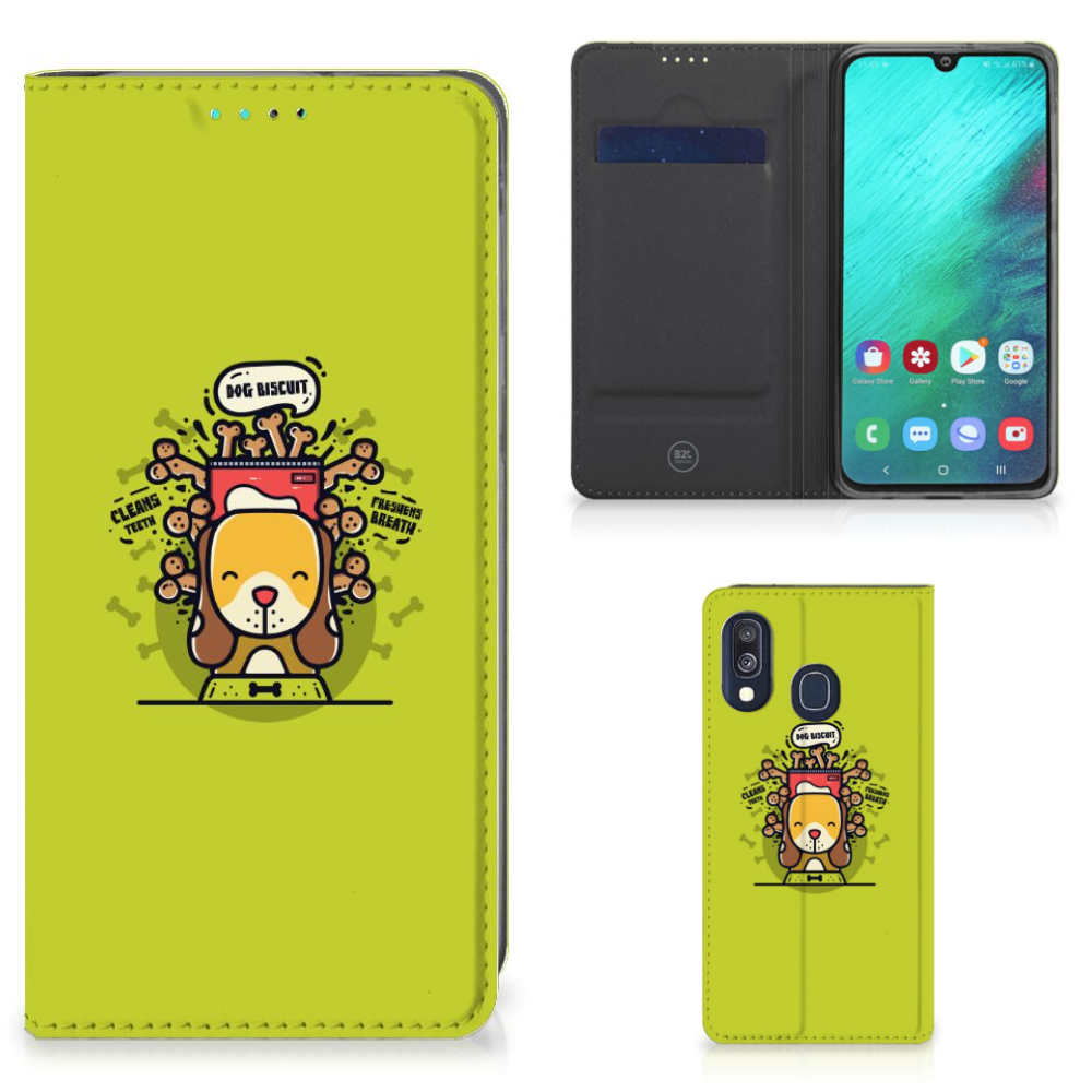 Samsung Galaxy A40 Magnet Case Doggy Biscuit