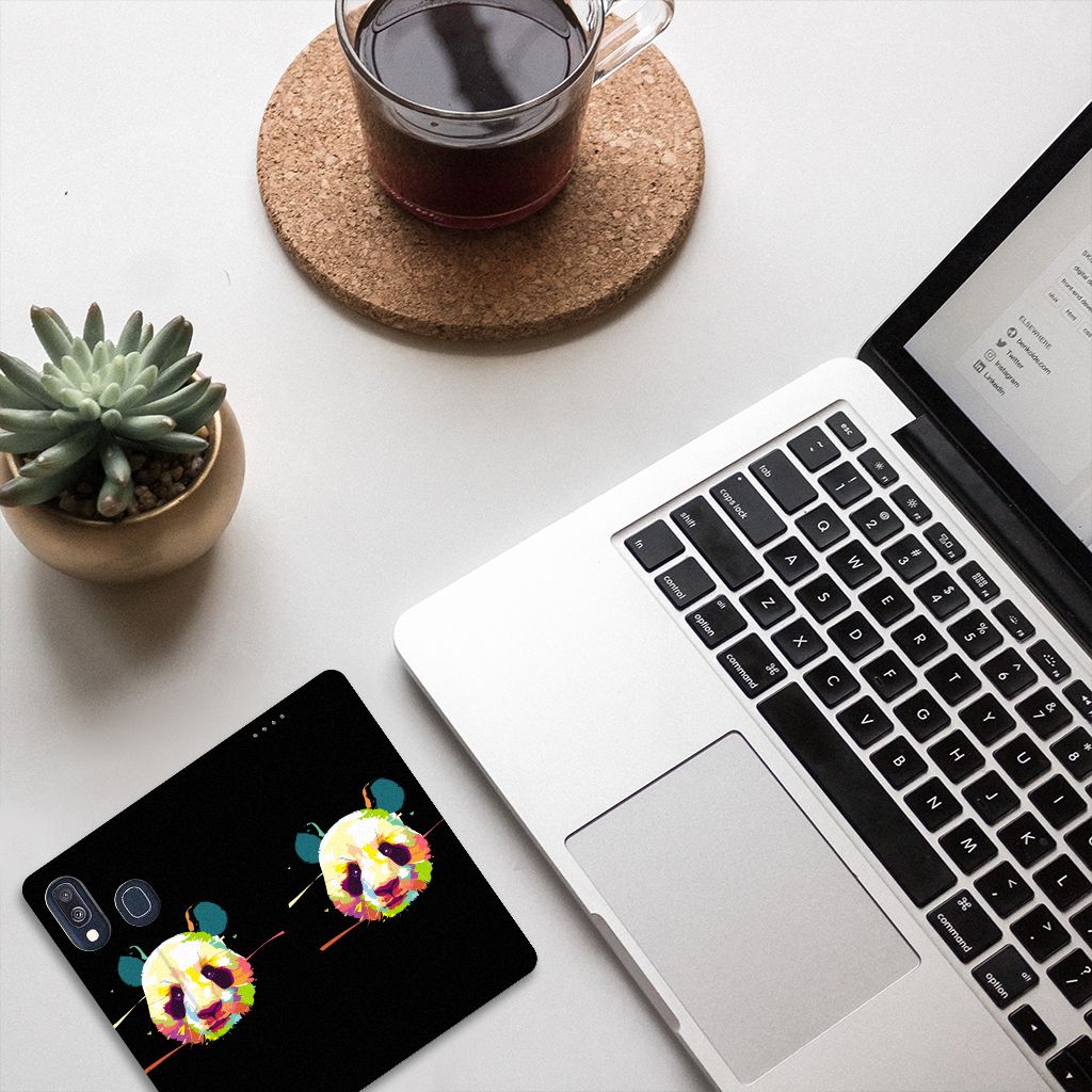 Samsung Galaxy A40 Magnet Case Panda Color