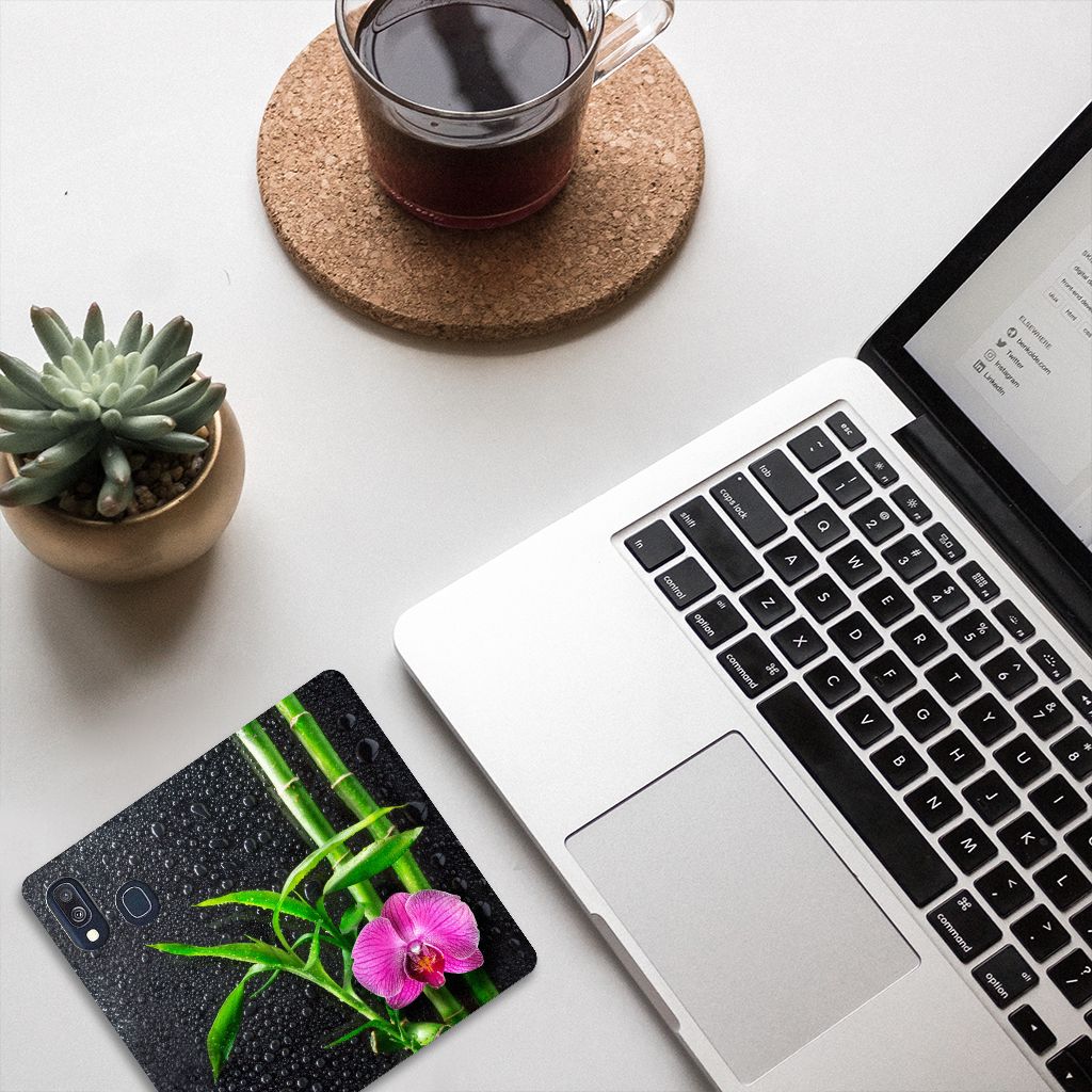 Samsung Galaxy A40 Smart Cover Orchidee