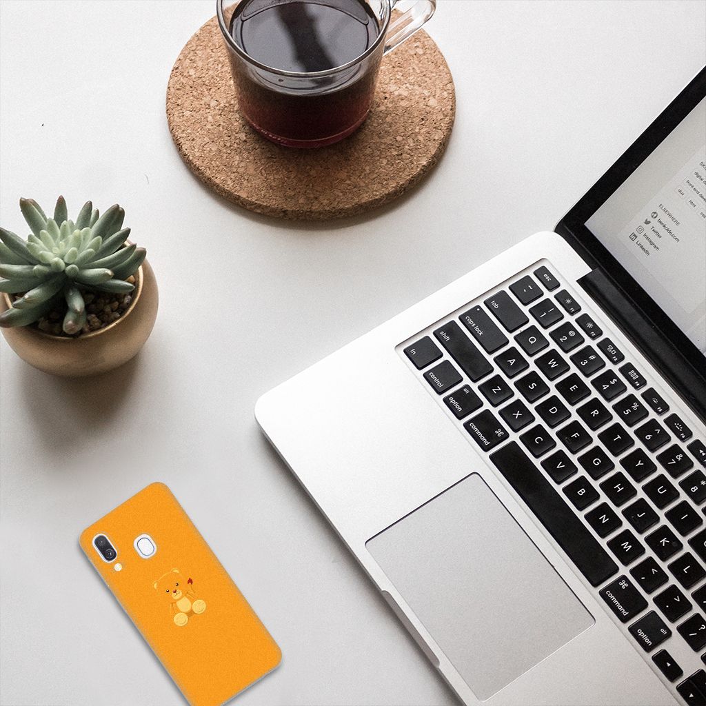 Samsung Galaxy A40 Telefoonhoesje met Naam Baby Beer