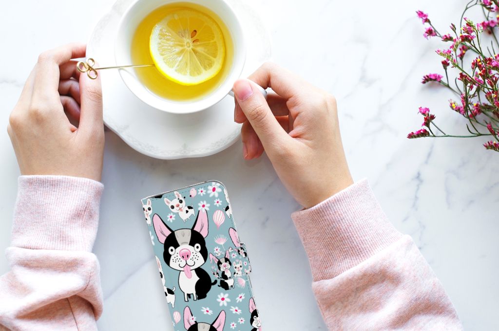 Samsung Galaxy A40 Telefoonhoesje met Pasjes Hondjes