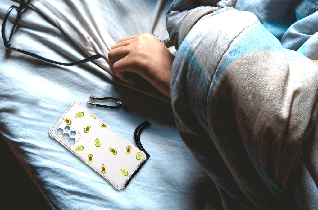 Samsung Galaxy A53 Beschermhoes Avocado telefoonhoesje avocado design bed