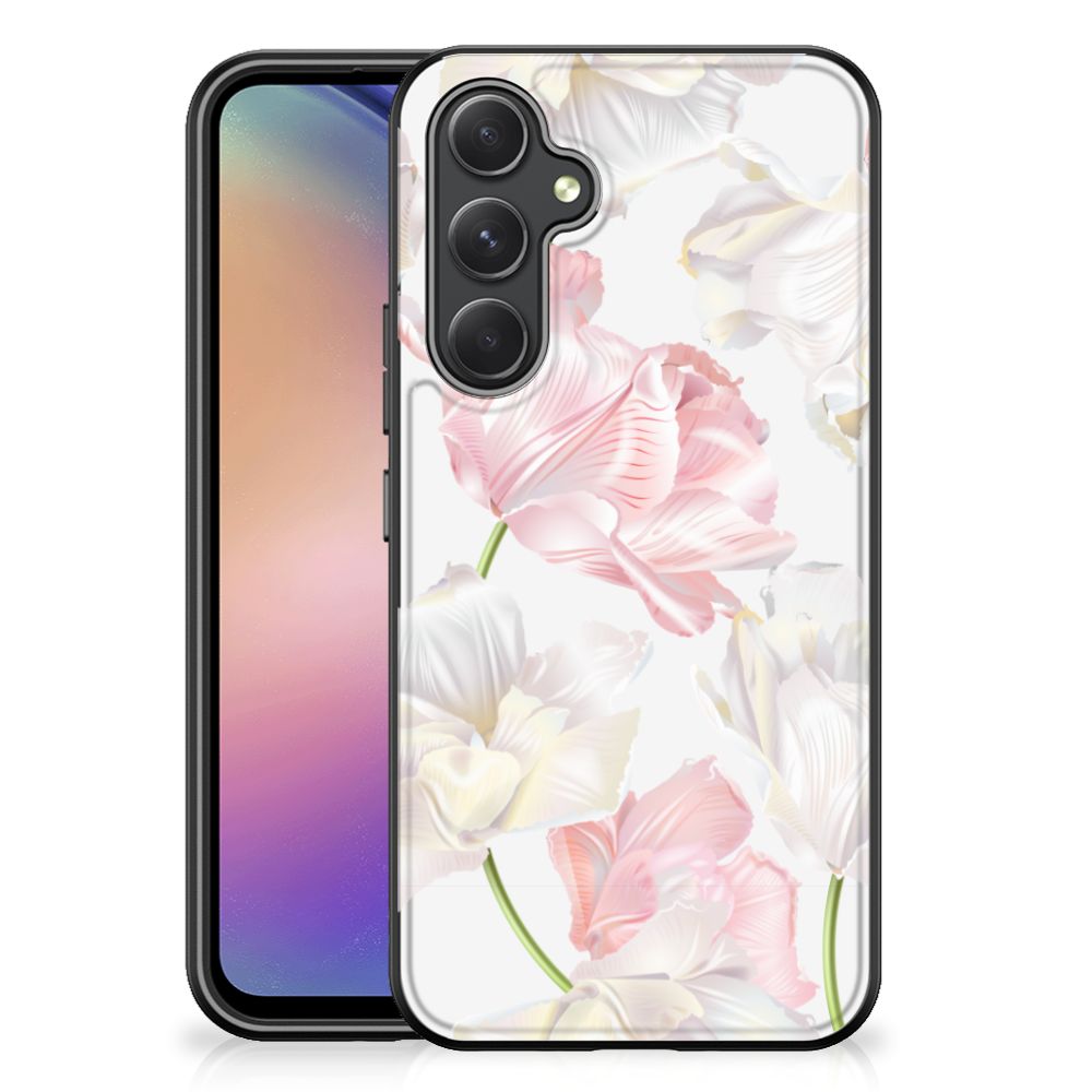 Samsung Galaxy A54 Bloemen Hoesje Lovely Flowers back cover bloemenprintzijde