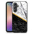 Samsung Galaxy A54 Marmeren Print Telefoonhoesje Marmer Wit Zwart - Origineel Cadeau Man