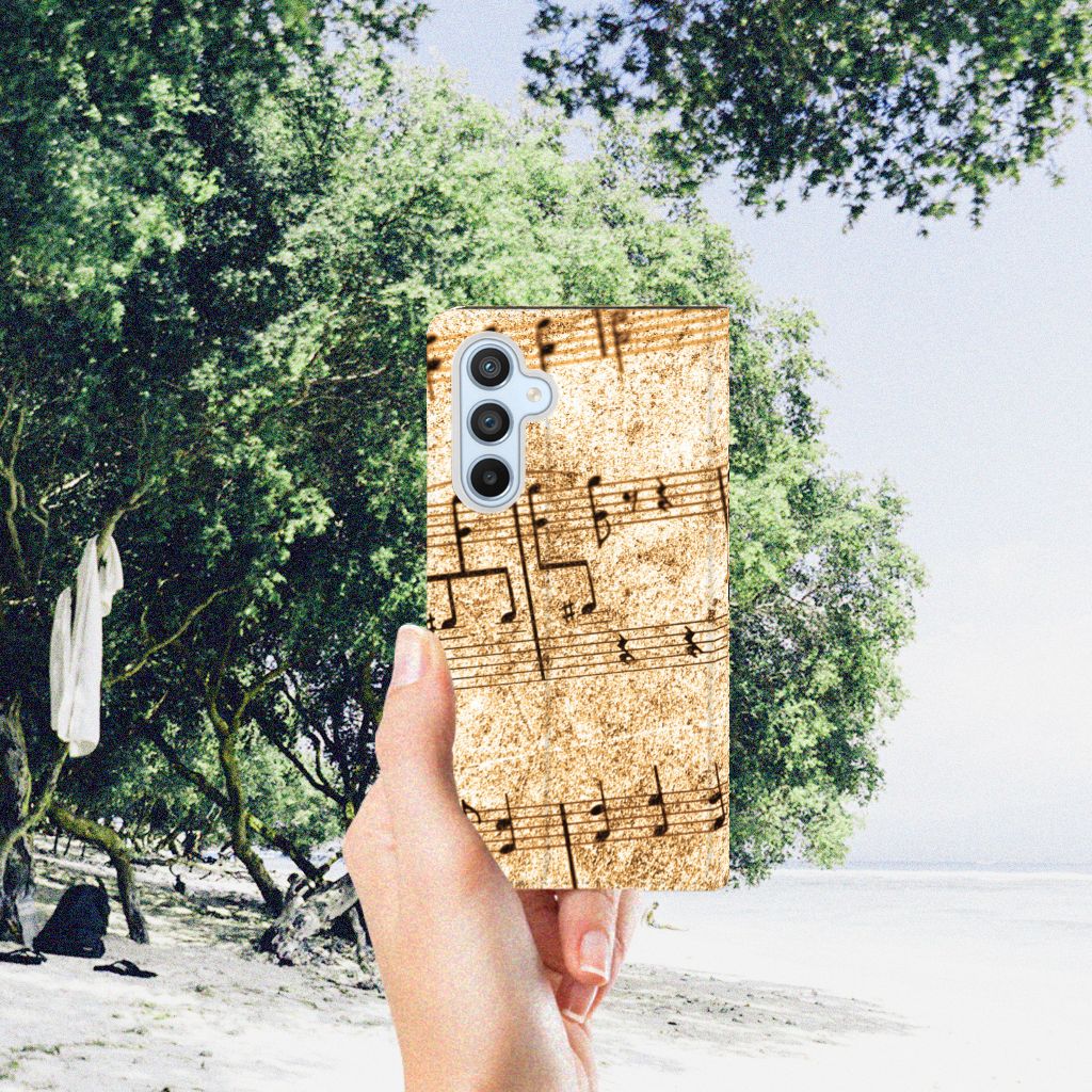 Samsung Galaxy A54 Stand Case Bladmuziek - B2C Telecom