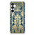 Samsung Galaxy A55 Case Beige Flowers design voorkant